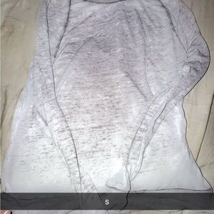 Light Gray Long Sleeve Top